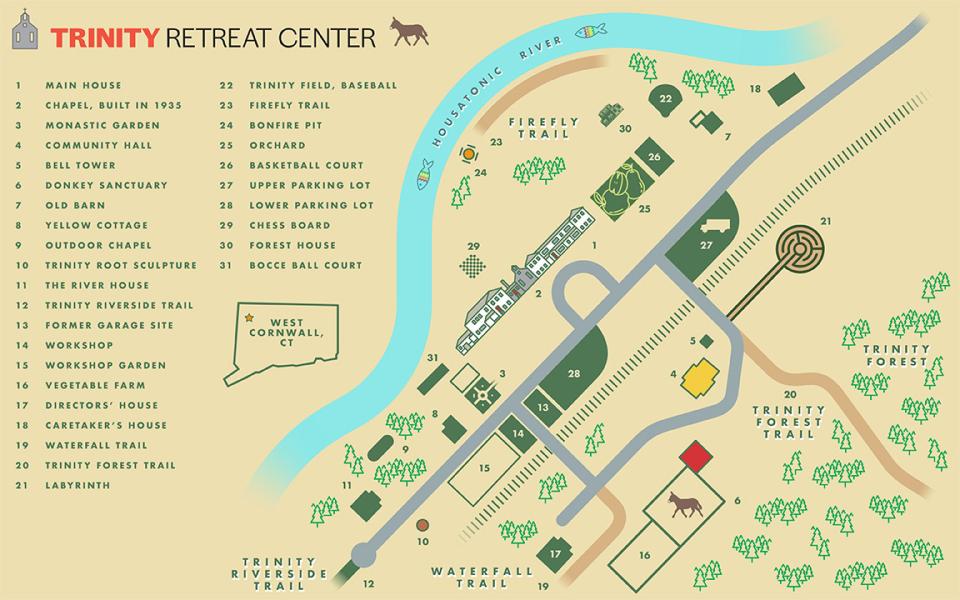 Trinity Retreat Center Map