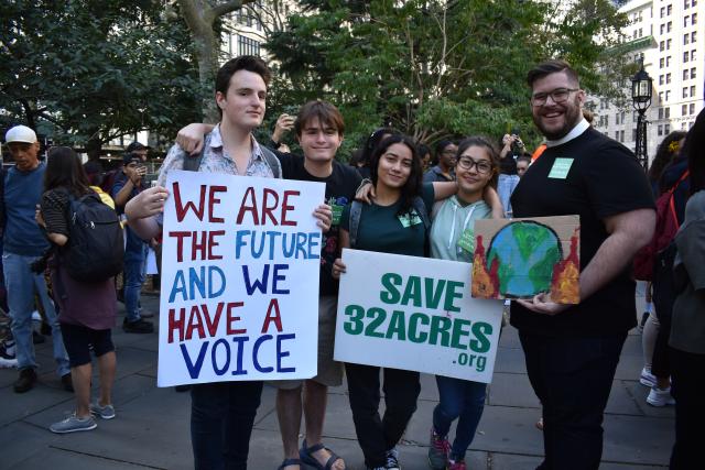 Azalea Danes, a Trinity parishioner and member of the Trinity Youth Chorus, served as one of the youth leaders who helped plan the NYC actions of the Global Climate Strike.