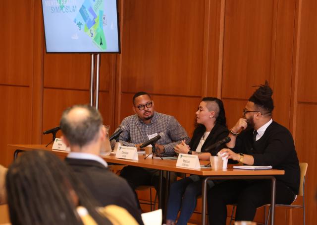 Panelists at the September 2023 Mental Health Symposium make recommendations to attendees on how we as a community can address mental health and homelessness in New York City.