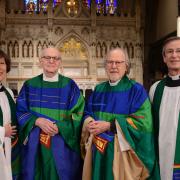 The Rev. Canon Anne Mallonee, Vicar; the Rev. William Norgren; the Rev. John Moody; the Rev. Dr. James H. Cooper, Rector