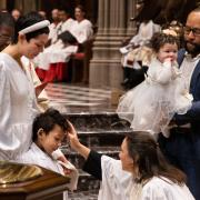 Baptisms at Trinity Church Wall Street on January 8, 2023