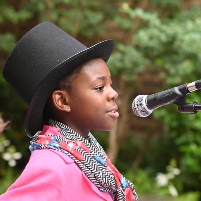 Music student performs at Hour Children Concert